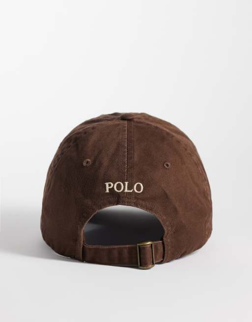 Polo Ralph Lauren icon logo baseball cap in mid brown, 2 of 3