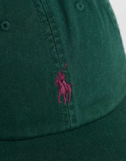 Polo Ralph Lauren icon logo baseball cap in moss green, 2 of 3