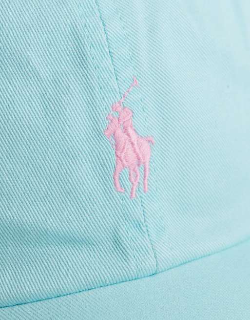 Polo Ralph Lauren icon logo baseball cap in new aqua blue, 3 of 3