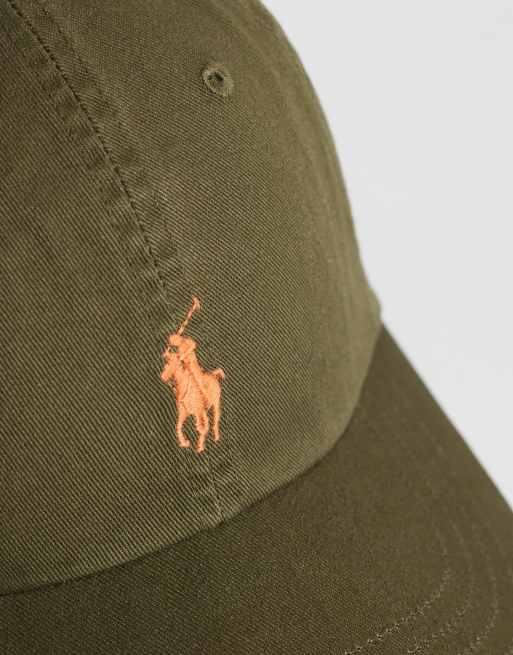 Polo Ralph Lauren icon logo baseball cap in olive green, 2 of 3