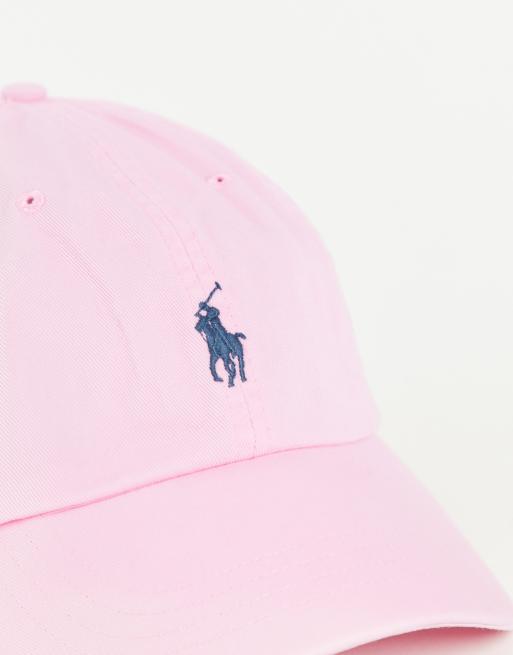 Polo Ralph Lauren icon logo baseball cap in pink, 4 of 4