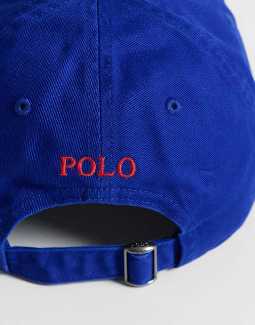 Polo Ralph Lauren icon logo baseball cap in royal blue, 3 of 3