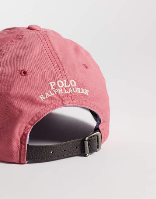 Polo Ralph Lauren icon logo baseball cap in washed berry, 2 of 3
