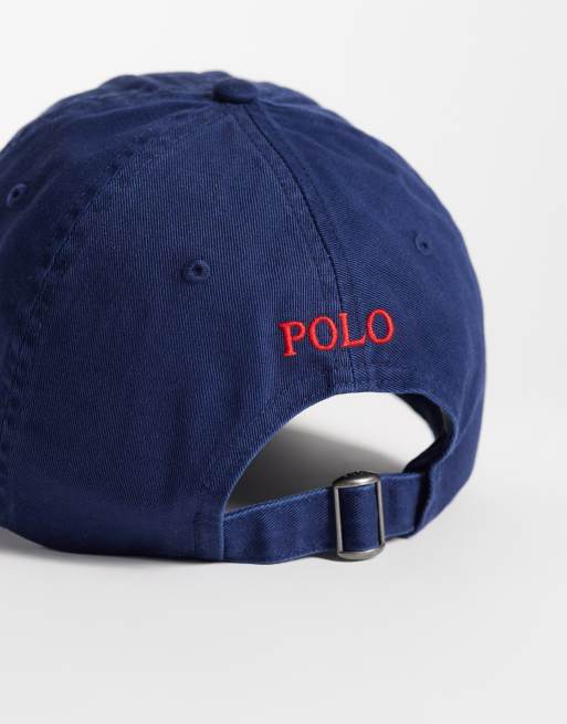 Polo Ralph Lauren icon logo baseball cap in washed navy, 3 of 3