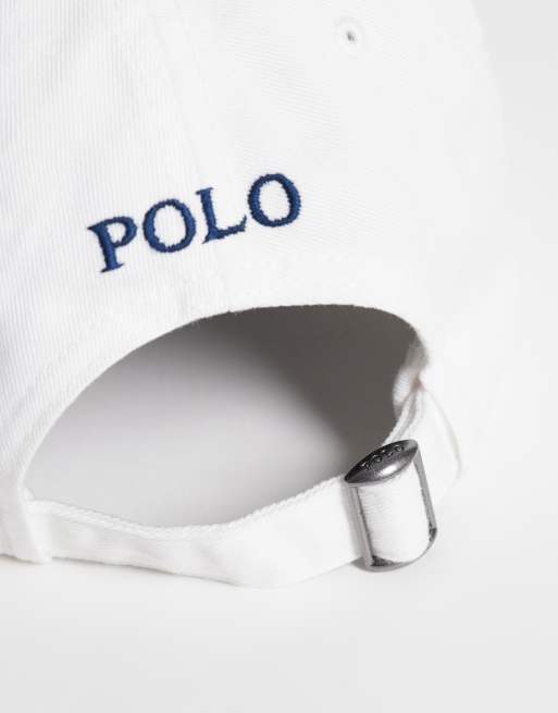 Polo Ralph Lauren icon logo baseball cap in white, 3 of 3