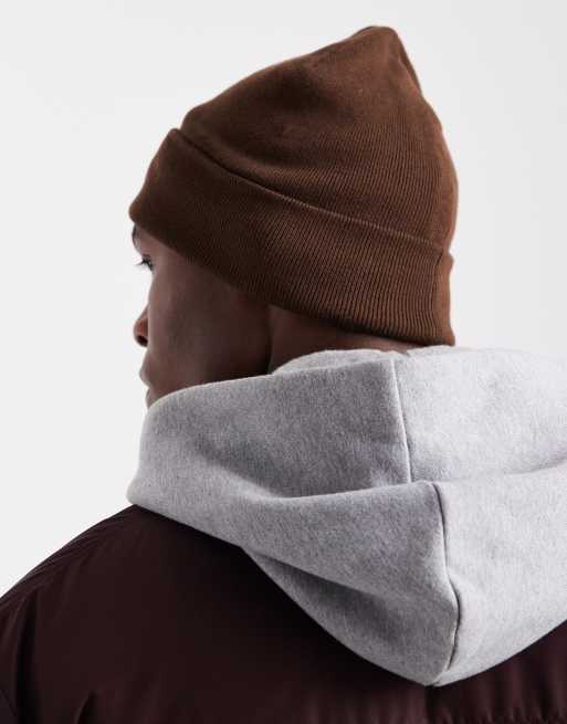 Polo Ralph Lauren icon logo beanie in brown, 3 of 3