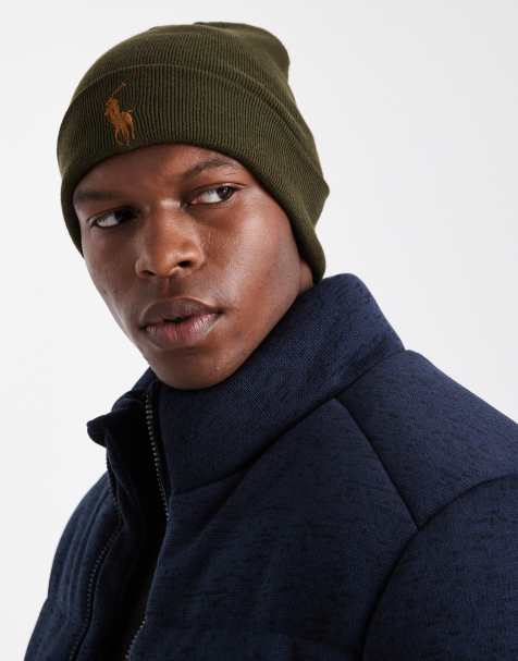 Polo Ralph Lauren icon logo beanie in green - view 1