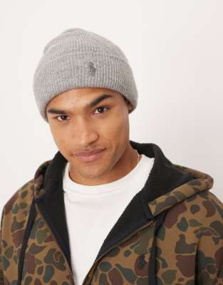 Polo Ralph Lauren Polo Ralph Lauren icon logo beanie in light grey