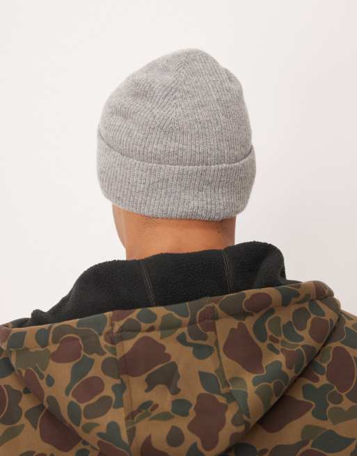 Polo Ralph Lauren icon logo beanie in light grey ASOS
