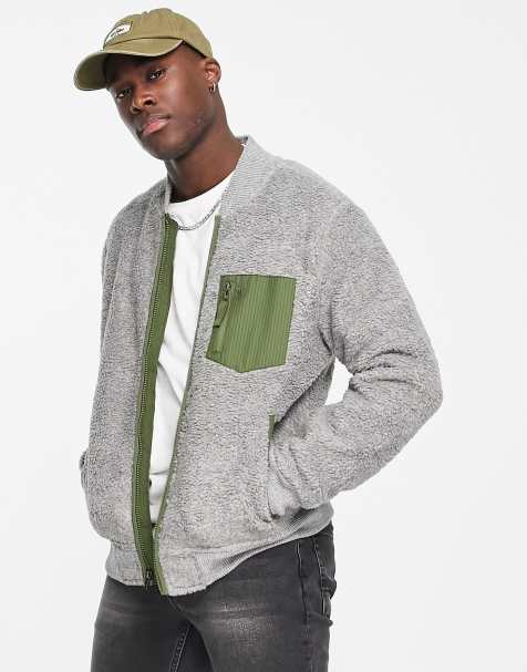 Ralph Lauren Polar Fleece Reversible Varsity Bomber Jacket