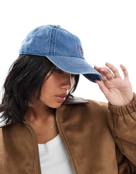 Polo Ralph Lauren icon logo cap in blue denim - view 1