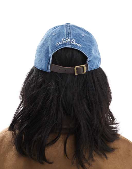Polo Ralph Lauren icon logo cap in blue denim | ASOS