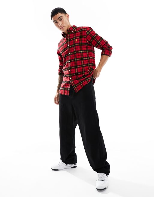 Ralph lauren best sale red plaid pants