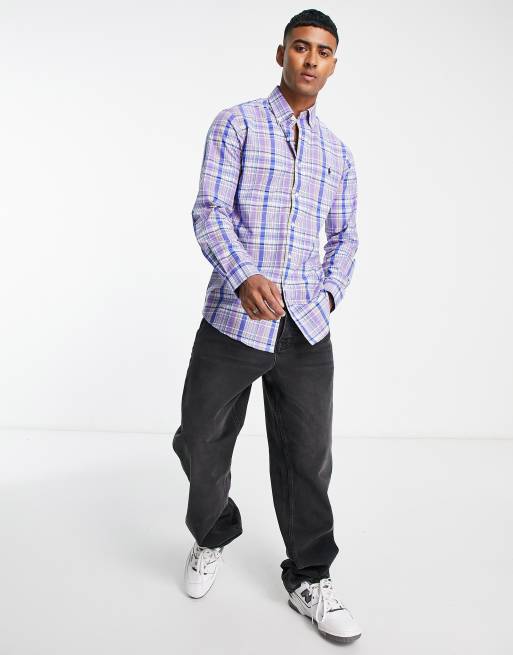 purple and yellow polo