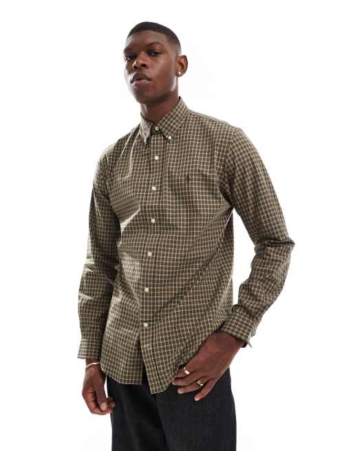 Checked ralph lauren shirt best sale