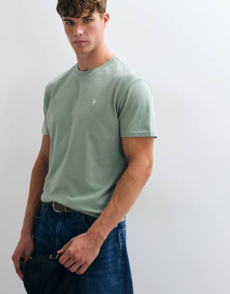 Polo Ralph Lauren icon logo classic fit t-shirt i ljusgrön - view 1