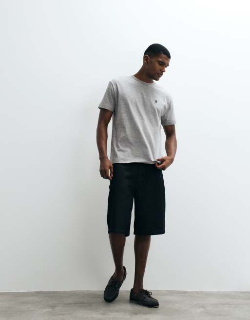 Polo Ralph Lauren icon logo classic short sleeve t-shirt in grey, 4 of 5