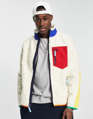 ralph lauren sherpa fleece jacket