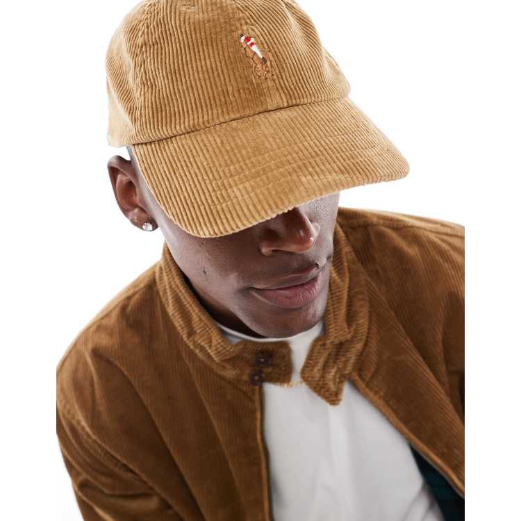 Polo Ralph Lauren icon logo cord baseball cap in tan ASOS