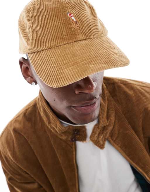 Polo Ralph Lauren icon logo cord baseball cap in tan ASOS