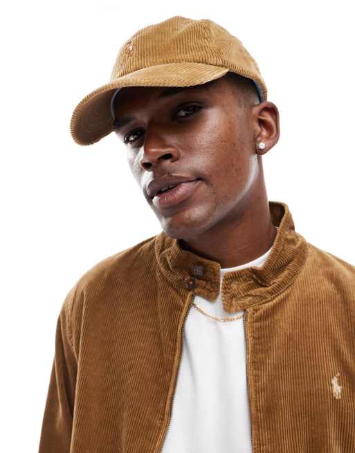 Polo Ralph Lauren icon logo cord baseball cap in tan ASOS