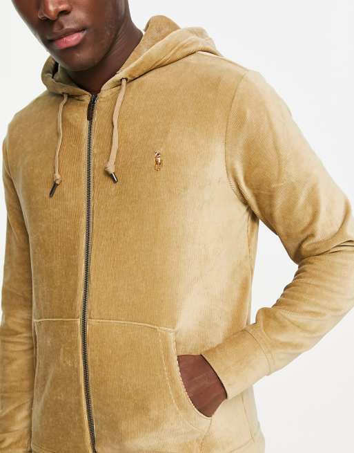 Ralph lauren khaki hoodie new arrivals