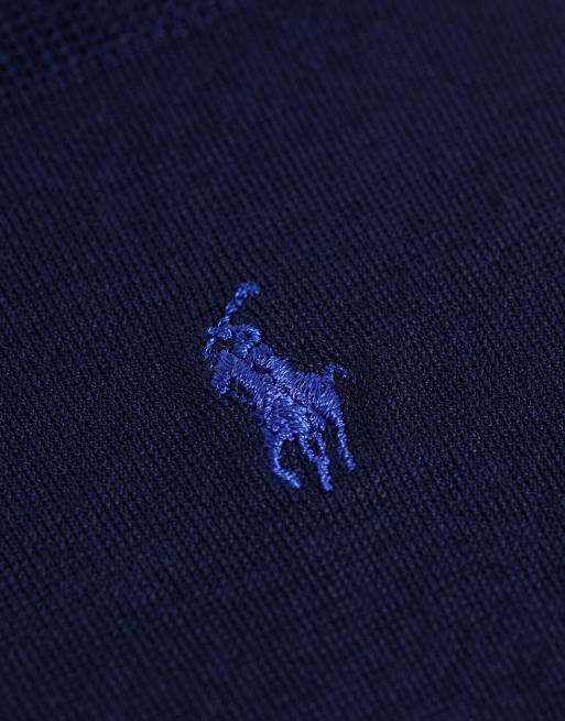 Polo Ralph Lauren icon logo cotton blend 3 pack crew in socks in blue multi, 2 of 3