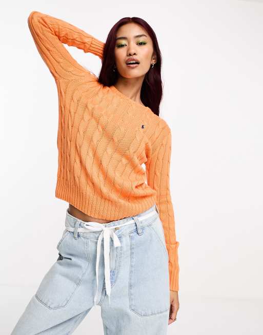 Cotton cable knit clearance sweaters