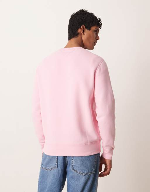 Polo Ralph Lauren icon logo crew neck sweatshirt in carmel pink, 5 of 5