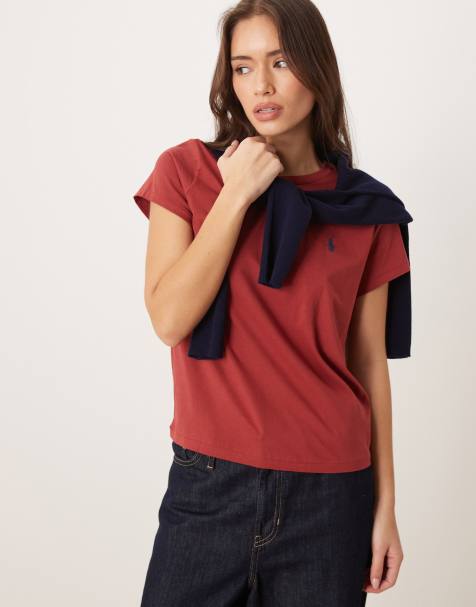 Polo Ralph Lauren icon logo crewneck t-shirt in red