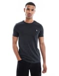 [Polo Ralph Lauren] Polo Ralph Lauren icon logo custom fit t-shirt in black marl XS Black marl