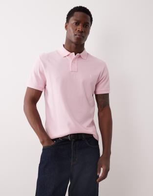 Polo Ralph Lauren Men's Pink Icon Logo Custom Slim Fit Pique Polo In