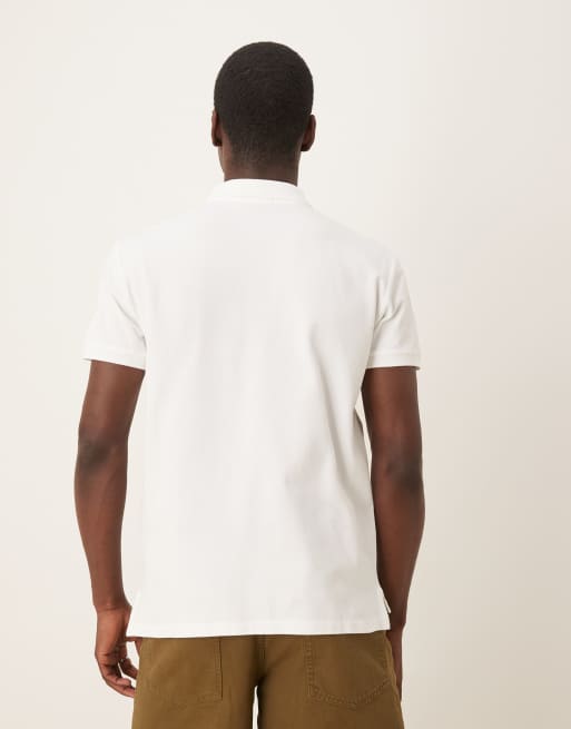 Polo Ralph Lauren icon logo custom slim fit pique polo in white, 4 of 4