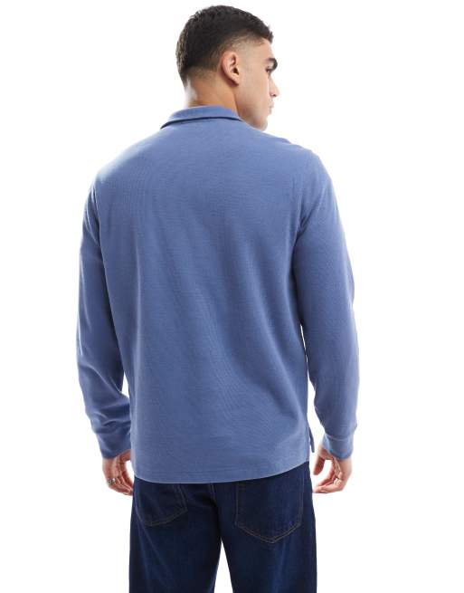 Polo Ralph Lauren icon logo double knit jacquard half zip