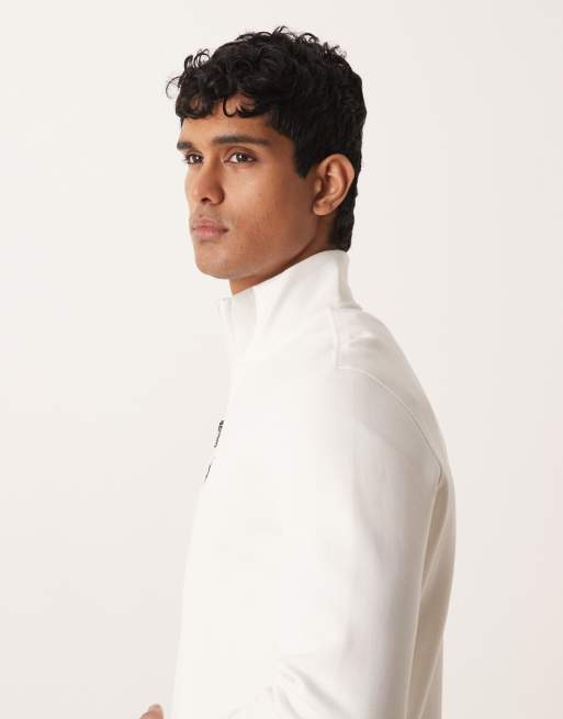 Polo Ralph Lauren icon logo double knit jersey quarter zip
