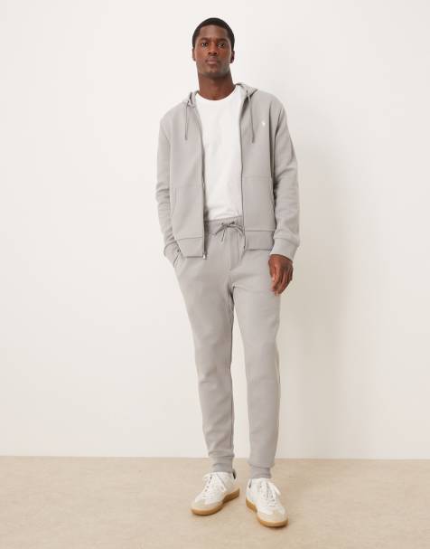 Polo Ralph Lauren icon logo double-knit joggers in grey