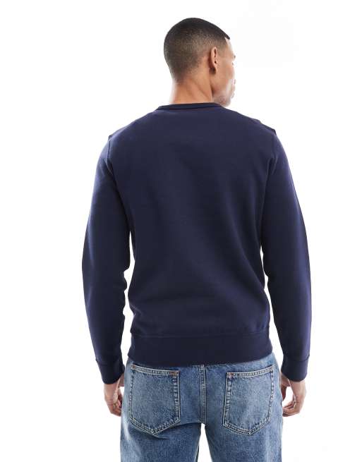 Polo Ralph Lauren icon logo double knit sweatshirt in navy | ASOS