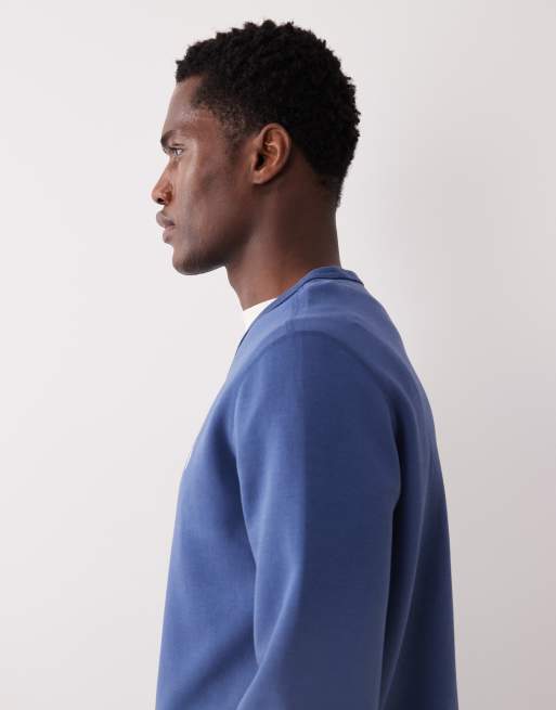 Polo Ralph Lauren icon logo double-knit sweatshirt in navy, 4 of 5