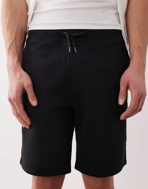 Polo Ralph Lauren icon logo double knit tech shorts in black, 4 of 5
