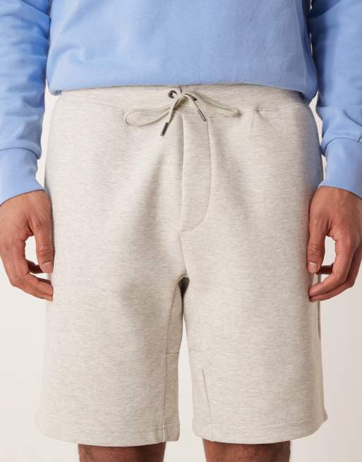 Polo Ralph Lauren icon logo double knit tech shorts in grey, 5 of 5