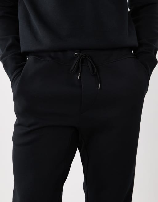 Polo Ralph Lauren icon logo double tech joggers in black, 4 of 5