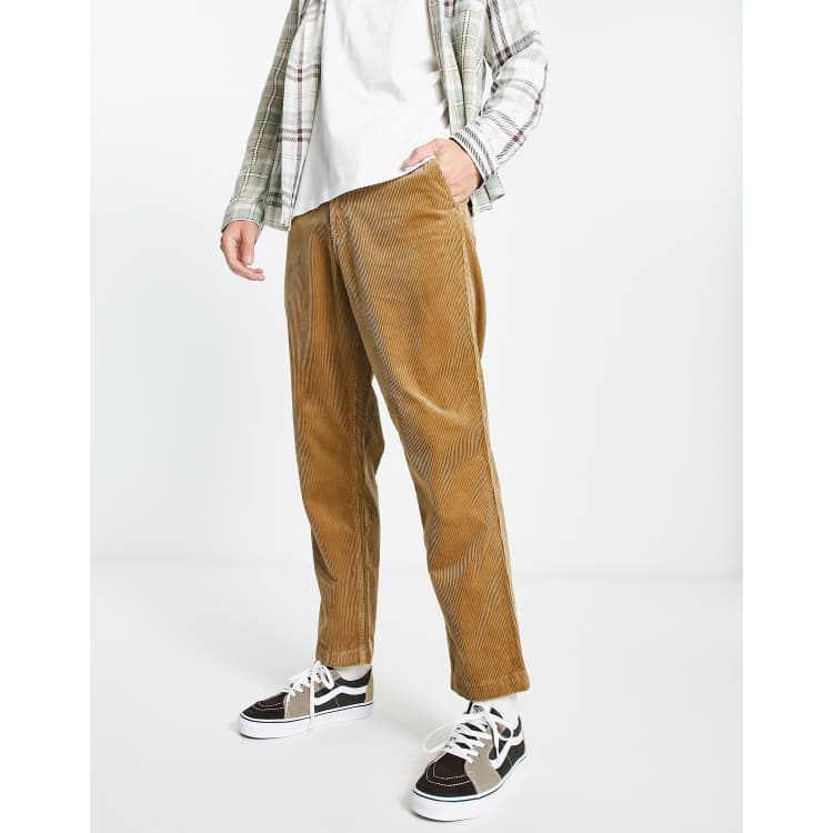 Polo Ralph Lauren icon logo flat front prepster corduroy pants in tan | ASOS