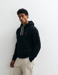 Polo Ralph Lauren icon logo fleece hoodie in black