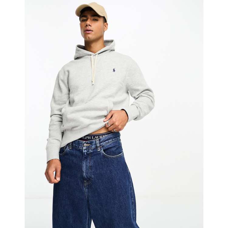 Polo hoodie grey best sale