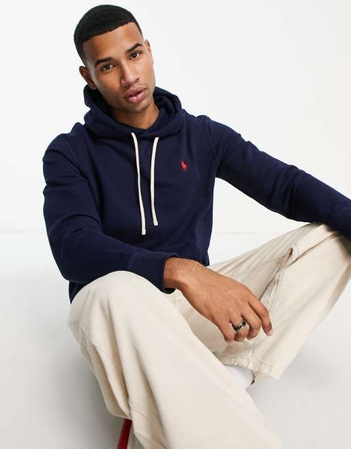 Polo Ralph Lauren icon logo fleece hoodie in navy