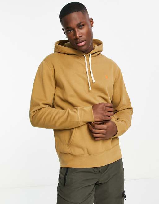 Polo Ralph Lauren icon logo fleece hoodie in tan | ASOS