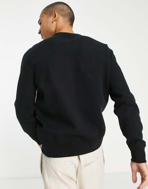 Polo Ralph Lauren icon logo fleece sweatshirt in black, 2 of 4