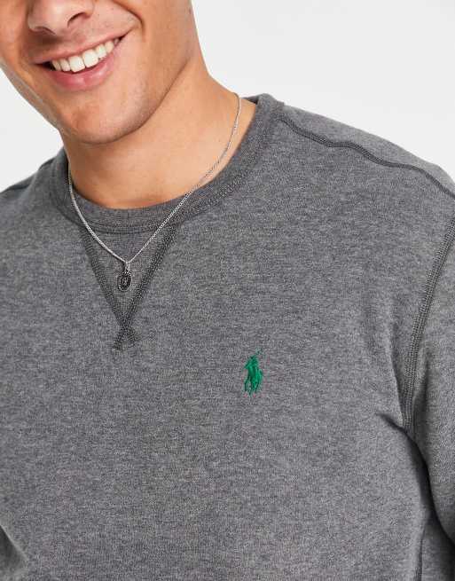 Gray best sale polo sweatshirt