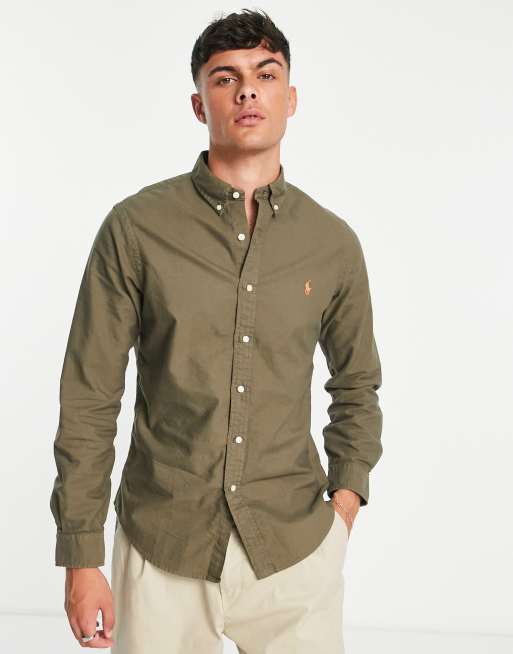 Olive - Garment Dyed Oxford Shirt