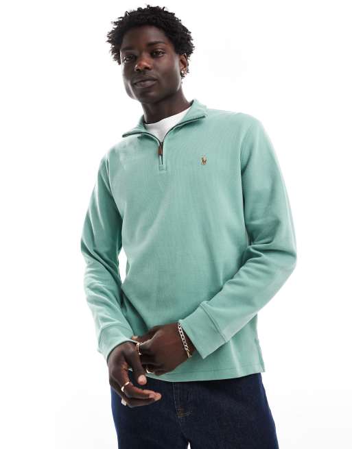 Ralph lauren half zip sweatshirt hotsell